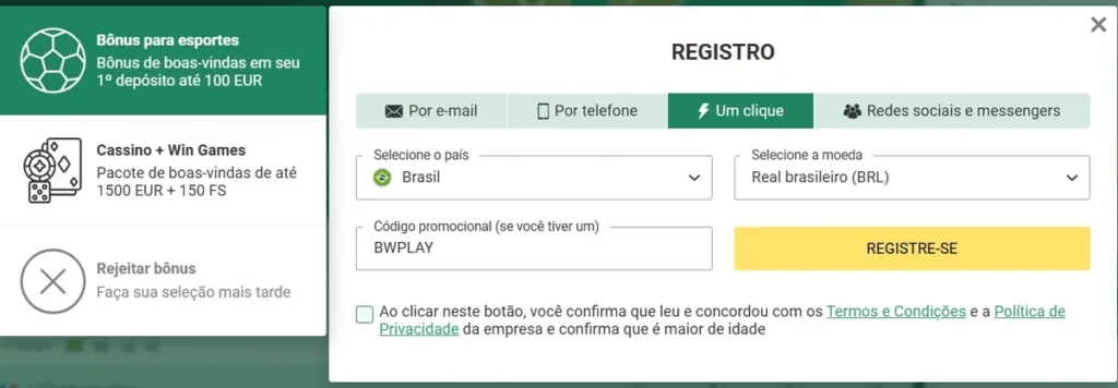 Chutes ao gol bet365