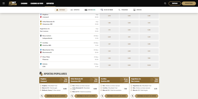 Esporte bet pré aposta